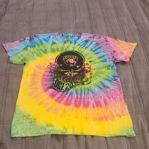 Florida Panthers & Grateful Dead Colorful Tie-Dye Short Sleeve Tee Size M, NWOT!